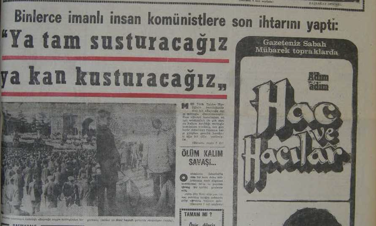 15 February 1969, Babıali'de Sabah — Either we silence them completely or we make them spit blood